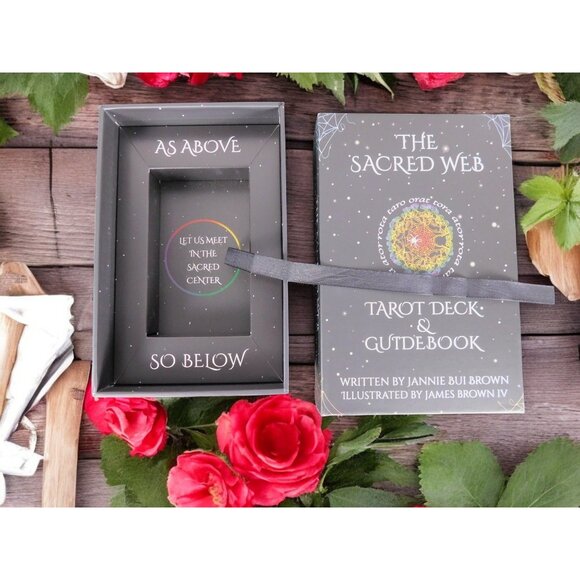 The Sacred Web Tarot by Jannie Bui Brown, Complete Deck and Guidebook NEW - Picture 6 of 12